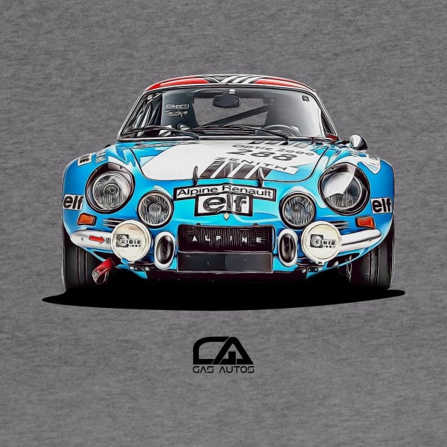 Alpine Renault in Blue Illustration by GasAut0s